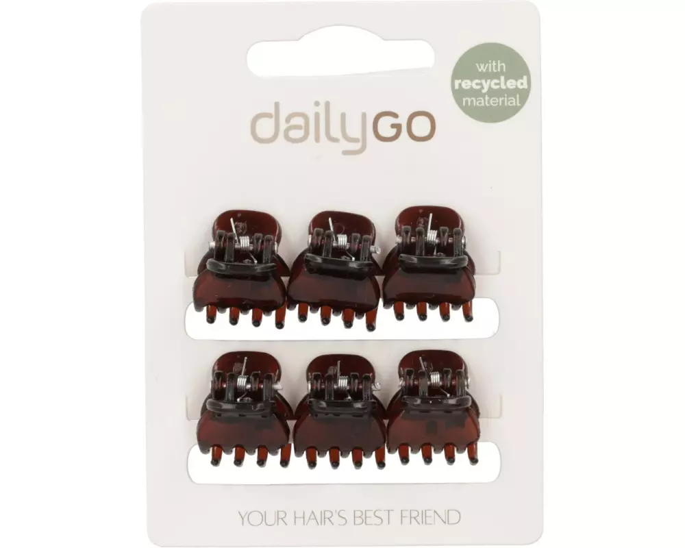 DailyGo Haarklemmen 6 Stück, Tortoise