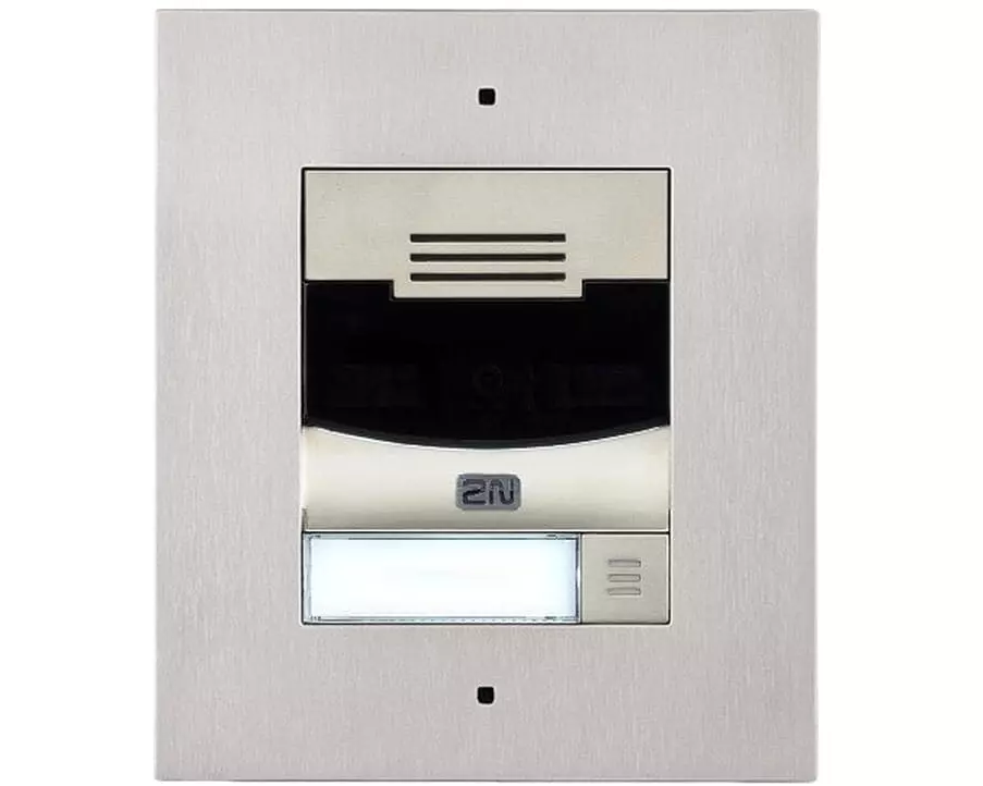 2N IP Türstation IP Solo ohne Kamera, Wandeinbau, silber