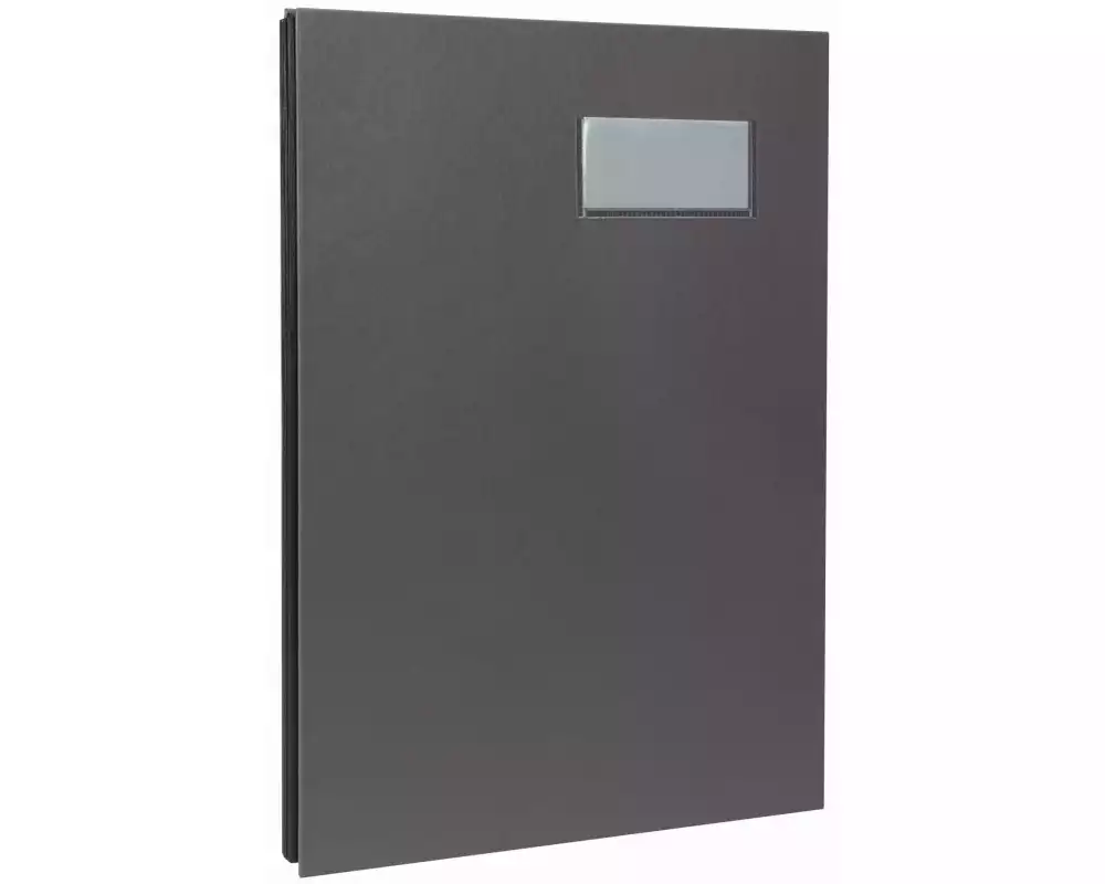 Biella Unterschriftenmappe A4 10-teilig, Grau