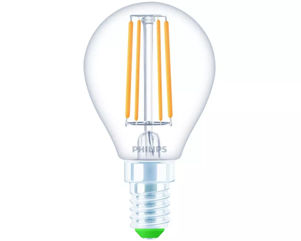 Philips LED Lampe 2.3W (40W), E14, 485 lm, 2700K Warmweiss (WW)