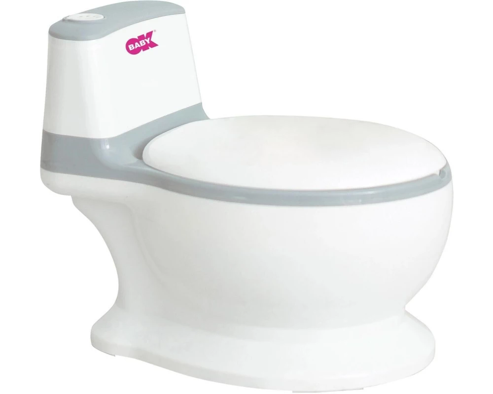 OKBABY Kindertoilette Mini WC, Weiss, 28 x 30 x 38.5 cm