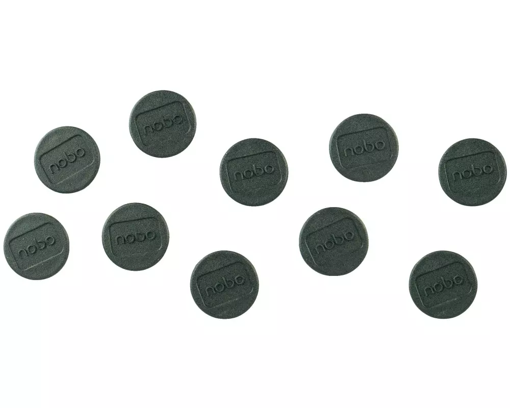 Nobo Haftmagnet Ø 1.3 cm 10 Stück, Schwarz