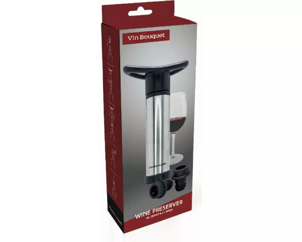 Vin Bouquet Weinpumpe Vakuumpumpe inklusive 2 Stopfen