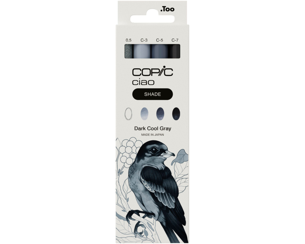 COPIC Marker Ciao Shade Set 22075422 Dark Cool Gray 4 Stück