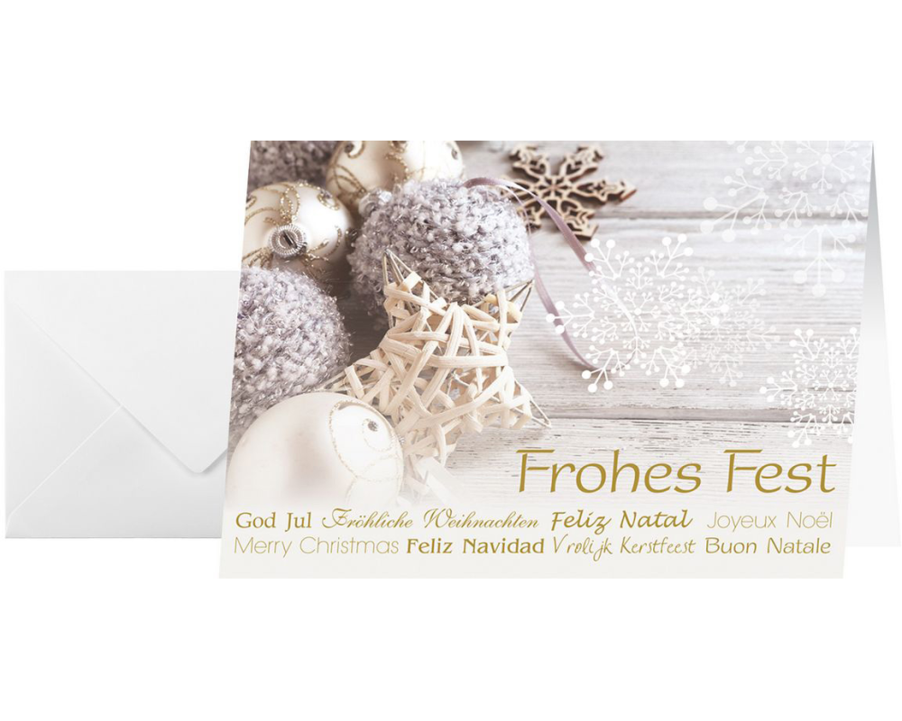 SIGEL Weihnachtskarten Feeling DS034 A6 (A5), +Umschläge 25 Stück