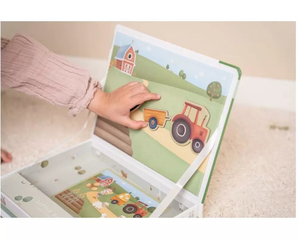 Little Dutch Magnet Puzzle Little Farm FSC Karton Magnete mehrfarbig