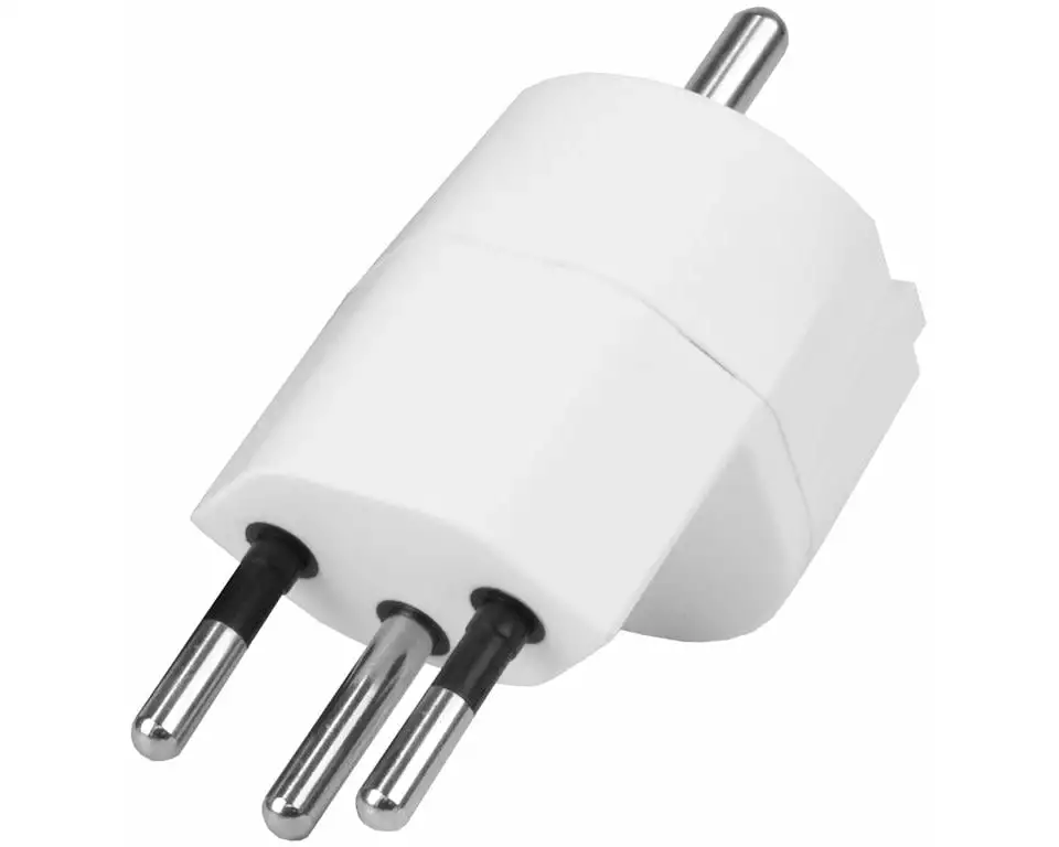 STEFFEN Fixadapter 3-Pol Deutsch auf Stecker CH T12 weiss, CEE7