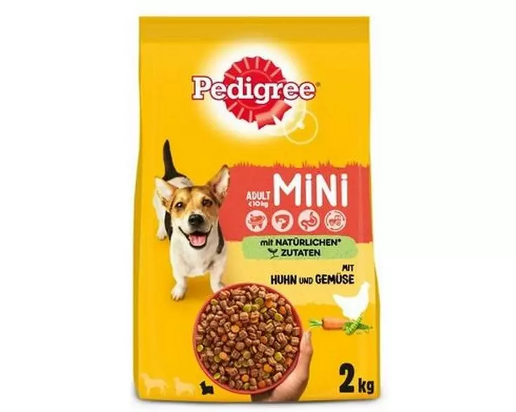 Pedigree Trockenfutter Adult Mini Geflügel und Gemüse, 2 kg