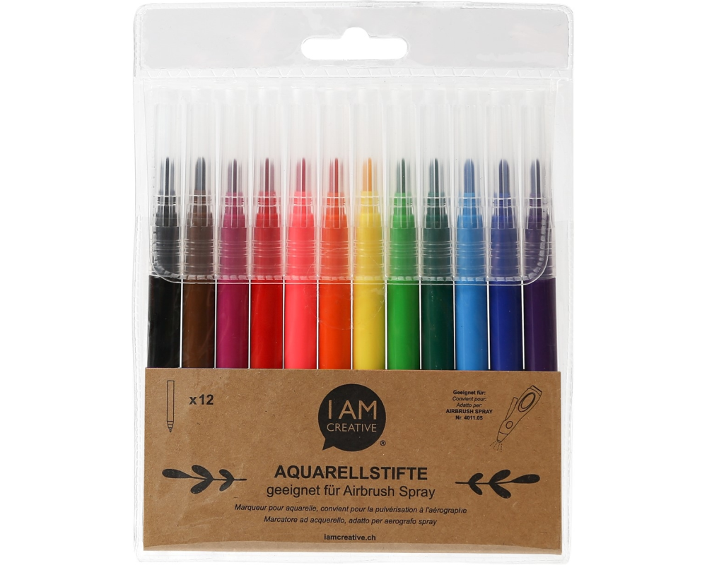 I AM CREATIVE Stifteset 4011.06 12 Stück, Wasserbasis