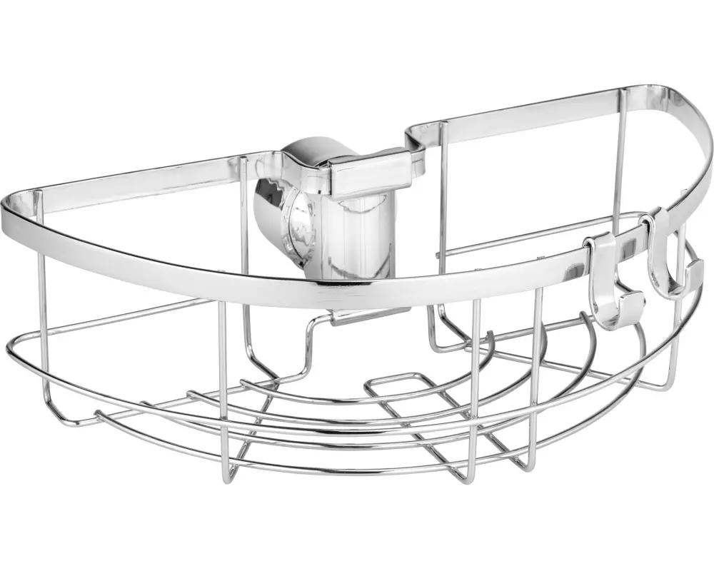 Wenko Duschmittelhalter Floresta Rund, Silber