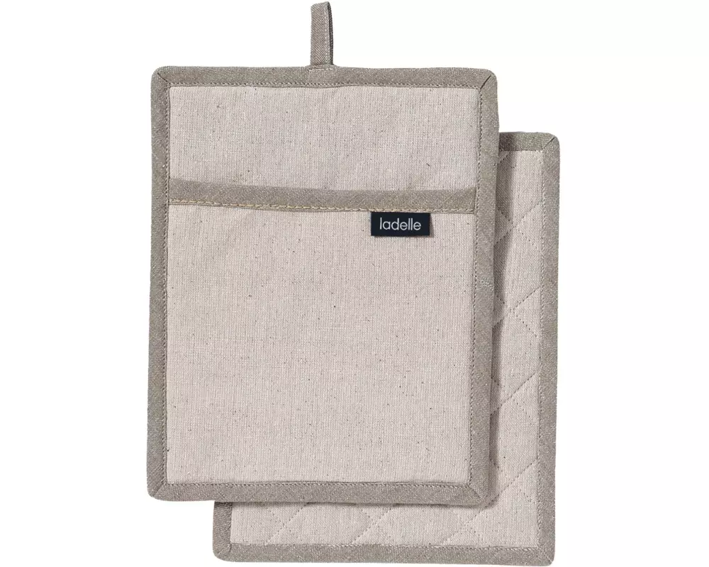 Ladelle Topflappen Eco Recycled 2 Stück, Natur