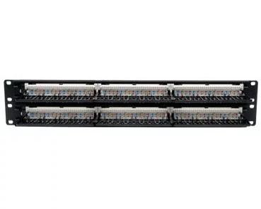 EATON TRIPPLITE 48-Port, 2U Rack-Mount, Cat5e, 110 Patch Panel, 568B, RJ45 Ethernet, TAA