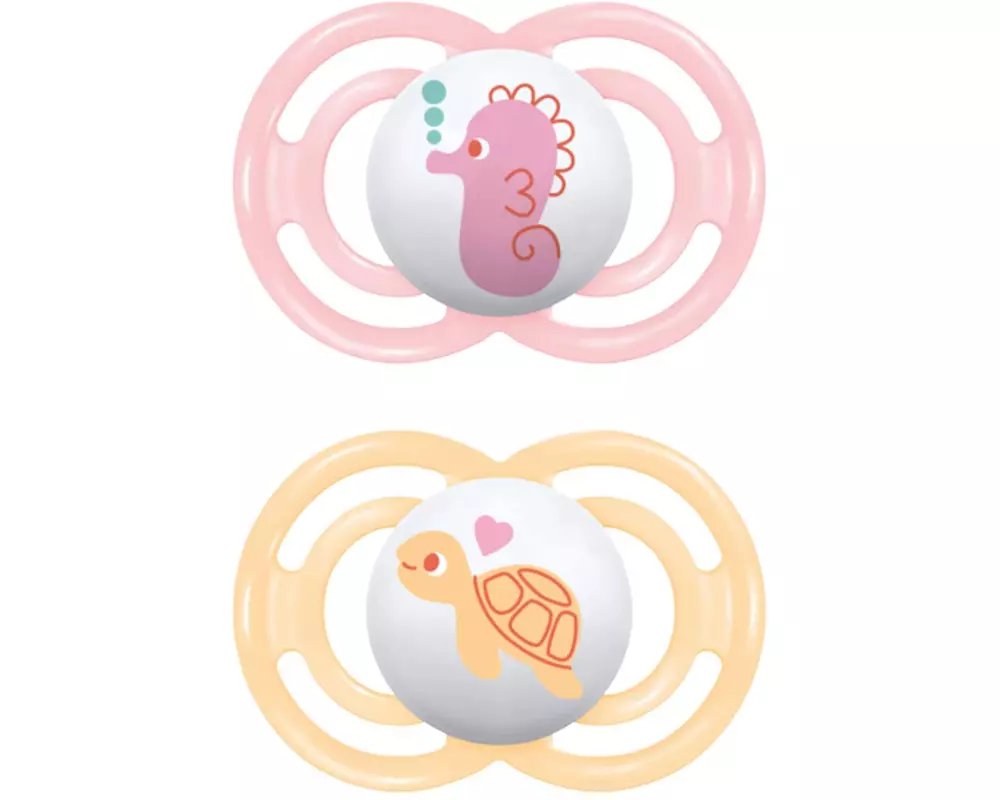 MAM Nuggi Perfect 2 Stk. Girl 6-16 Mt.