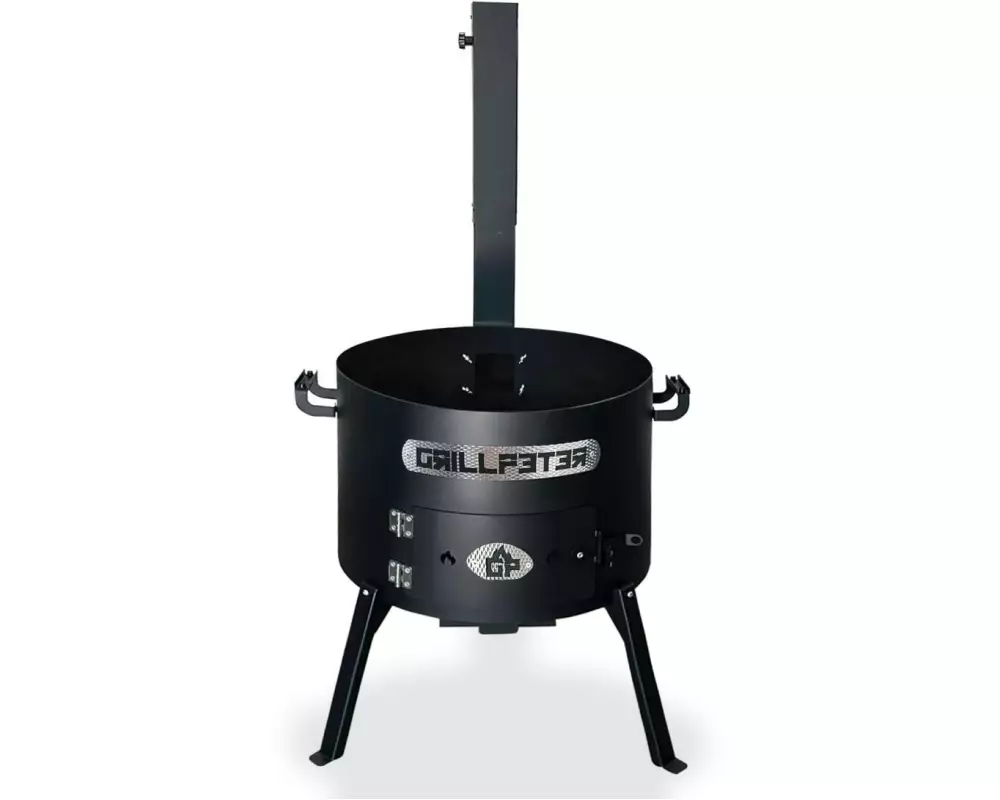 GRILLPETER Holzkohlegrill Utschak Asamat Ø50 cm Schwarz