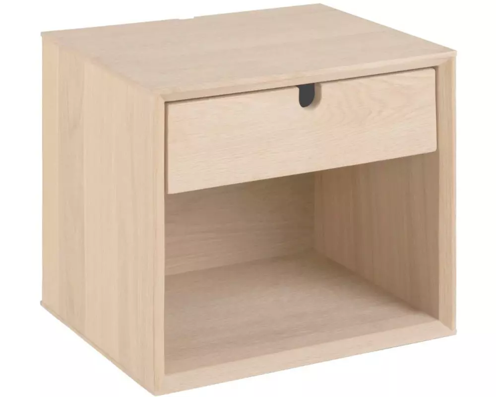 AC Design Nachttisch Century Hellbraun, 37 x 32 x 33 cm