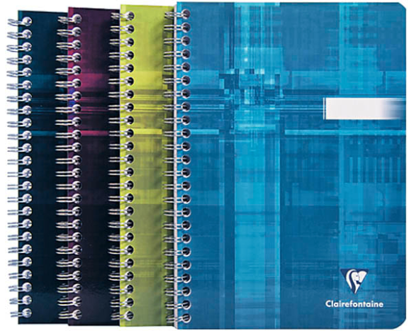 CLAIREFONTAINE Spiralheft ass. A5 8536 liniert 50 Blatt