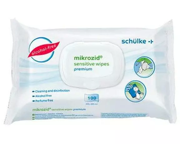 Schülke Mikrozid sensitive wipes premium 100 Tücher, 20 x 20 cm