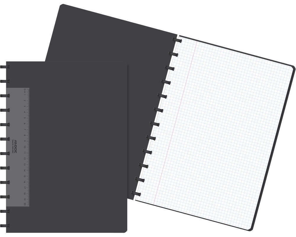 ADOC Notizheft A4 6099.740 kariert schwarz