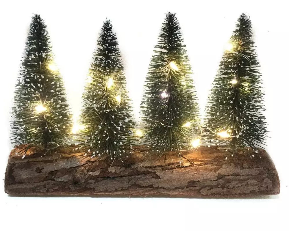 Dameco Tischdeko Tannenbäume, 12 cm, Grün