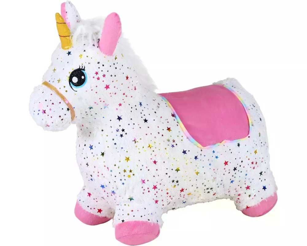 Knorrtoys Hüpftier Einhorn bunt inklusive Luftpumpe