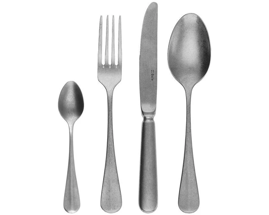 Sola Baguette Vintage 24-teilig, Silber/Hellgrau