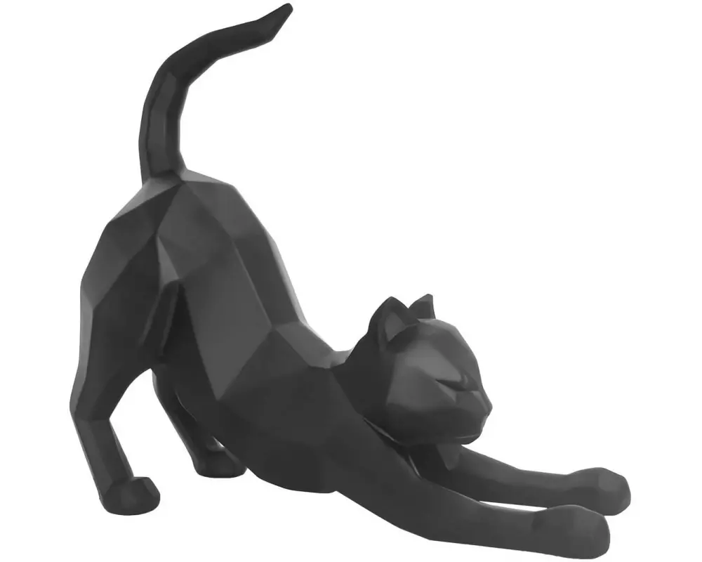 present time Aufsteller Origami Katze Schwarz, 1 Stück