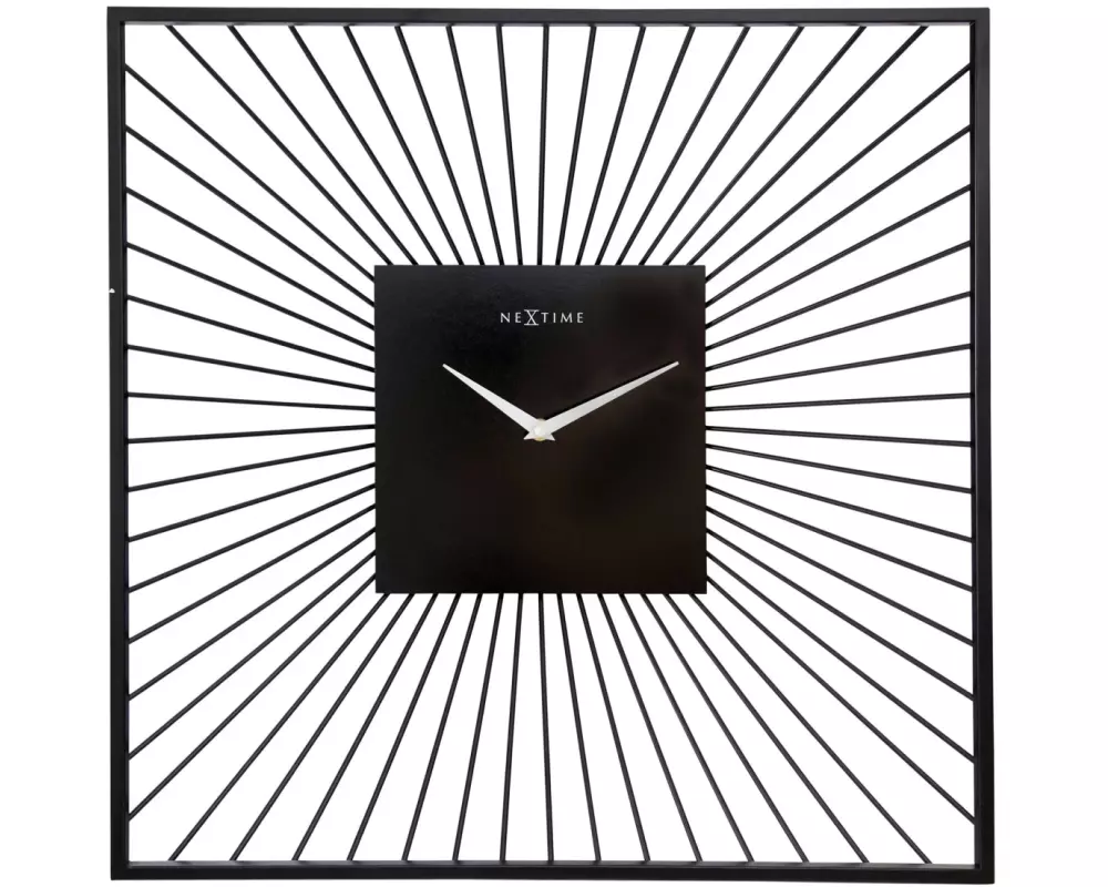 NeXtime Wanduhr Vasco Schwarz, 45 x 45 cm