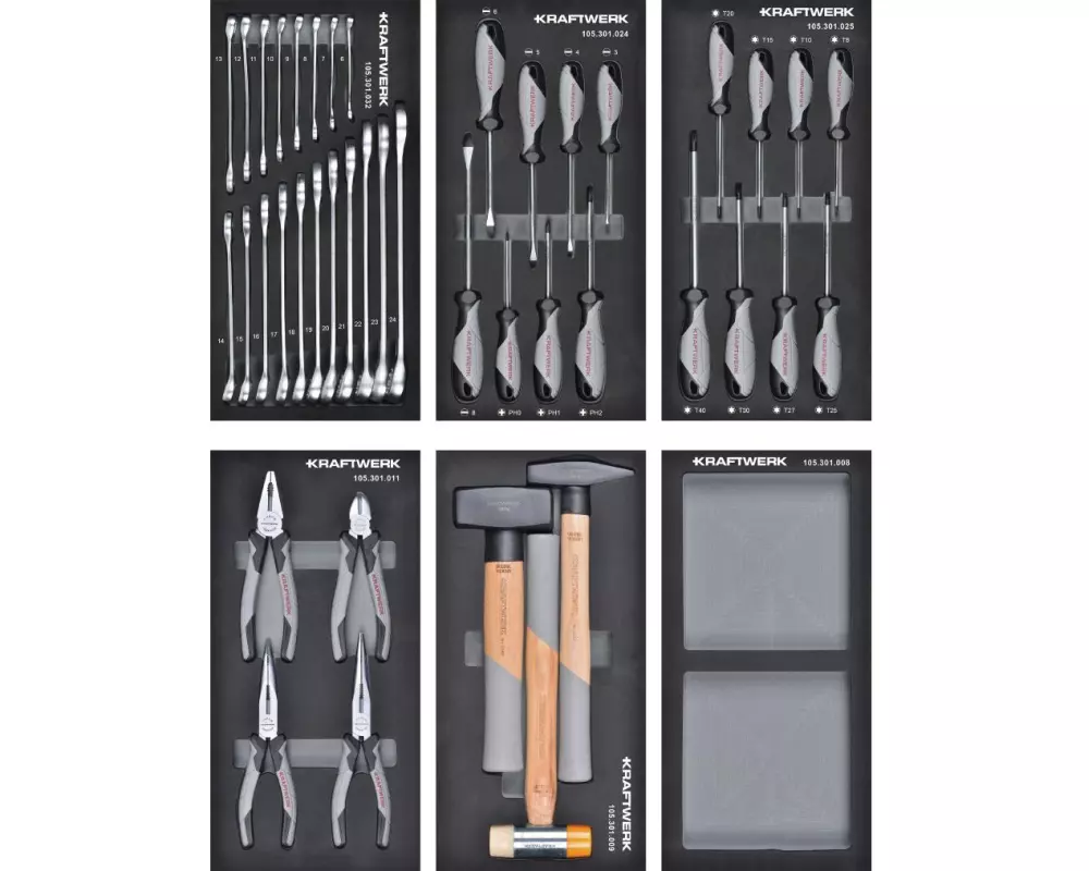 Kraftwerk Werkzeugkoffer Basic Line Eva 43-teilig