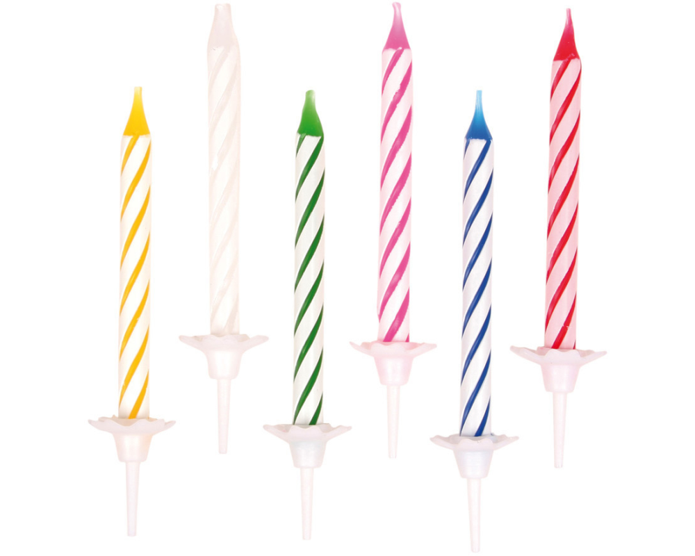 NEUTRAL Geburtstagskerzen 5053 24 Stück, assortiert