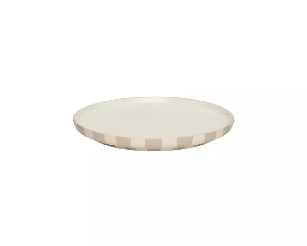 OYOY Speiseteller Toppu Dinner 1 Stück,Grau/Weiss