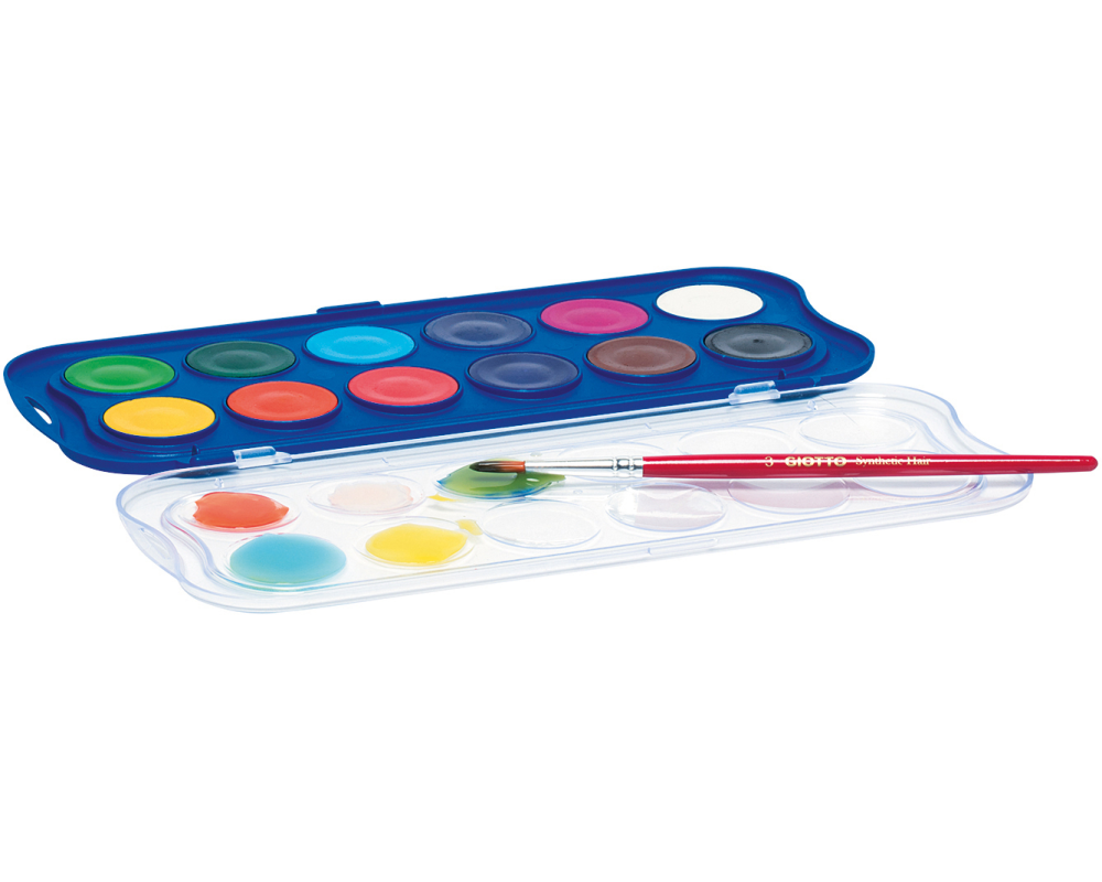 GIOTTO Malkasten Acquerelli 351200 12 Farben