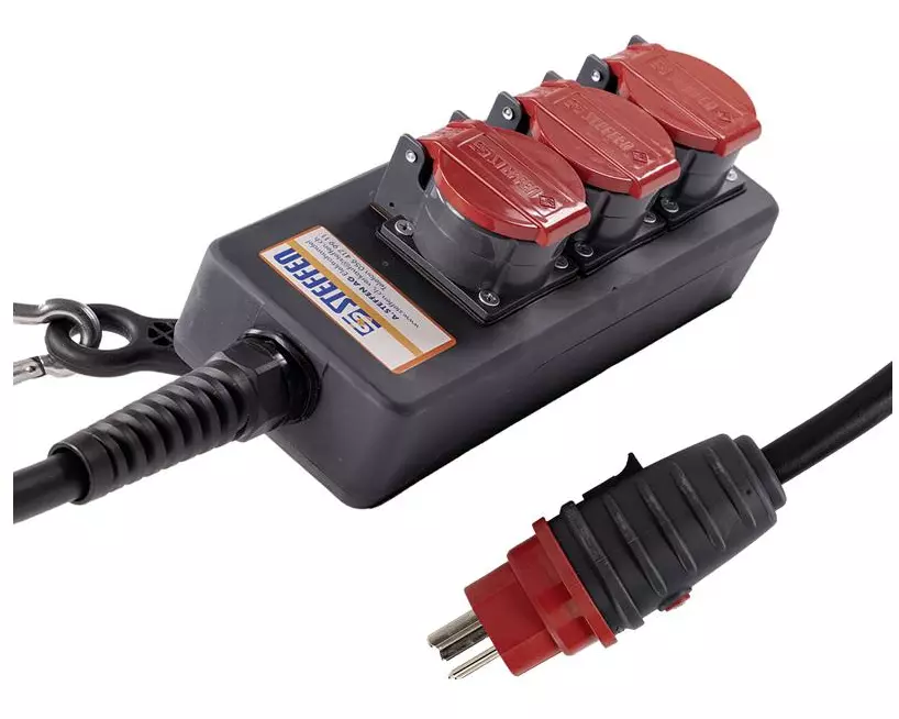STEFFEN Industrie-Steckerleiste Professional 3x T25 IP55, 3 m