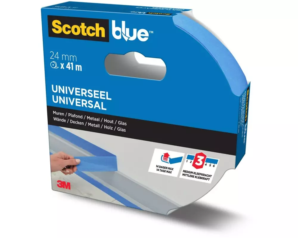 3M Malerabdeckband ScotchBlue Premium 24 mm x 41 m, Blau