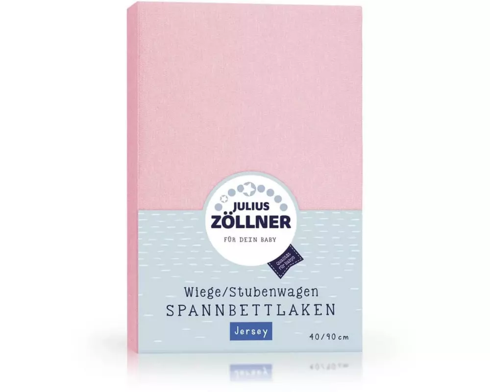 Julius Zöllner Fix-Leintuch Jersey 90 x 40 cm, Rosa