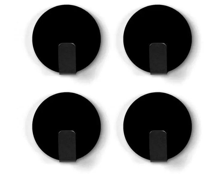 Trendform Hakenmagnet Solid 4er Set, Schwarz