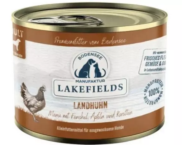 Lakefields Adult Huhn Landhuhn mit Fenchel Äpfeln und Kartoffeln 200 g