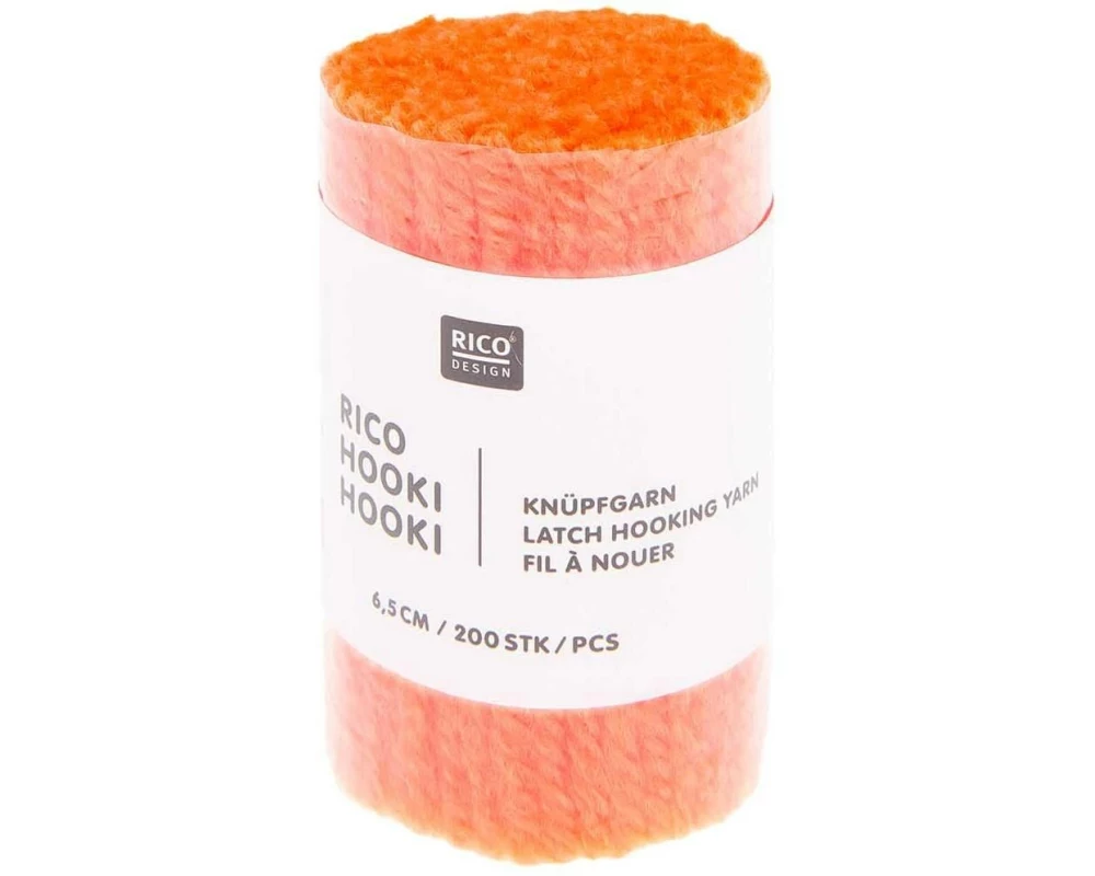 Rico Design Hooki Knüpfgarn Neonorange