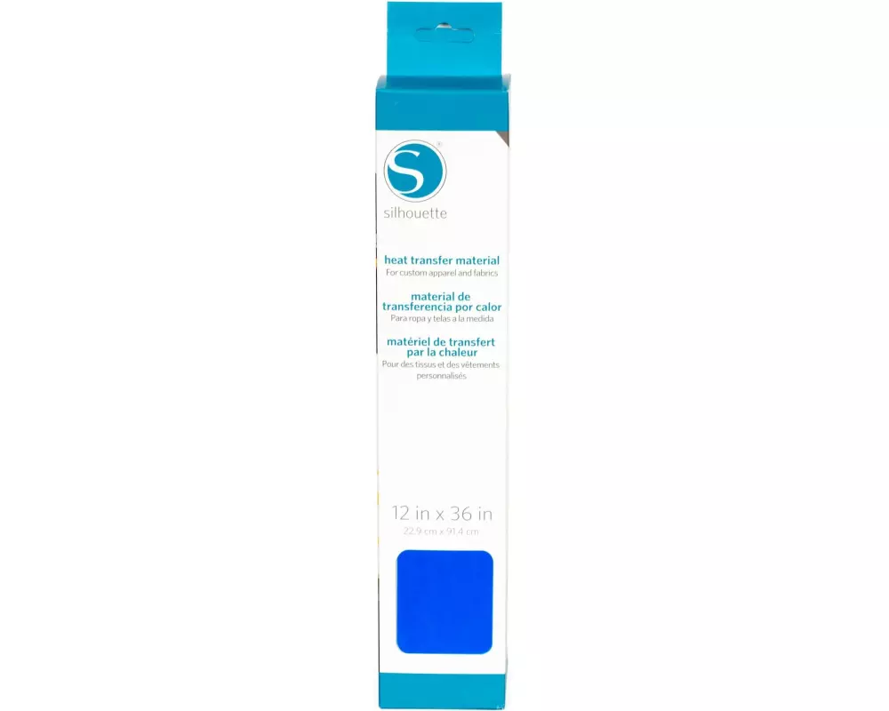 Silhouette Aufbügelfolie 30.5 cm x 91.4 cm Glatt, Neon Blau