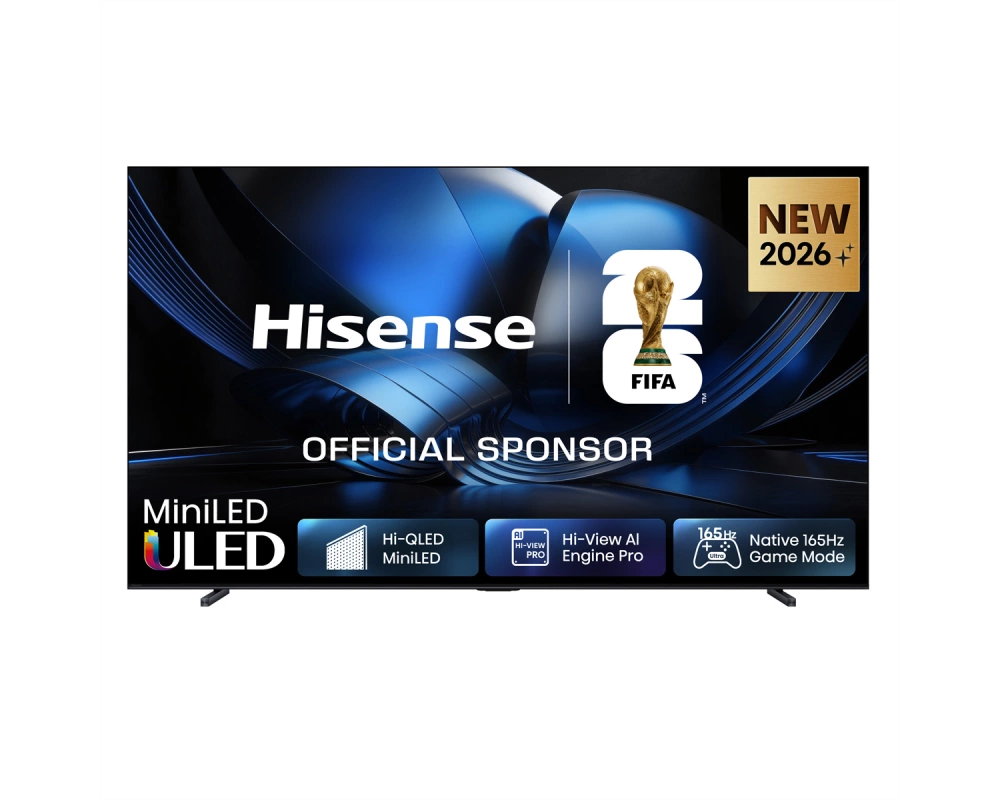 Hisense TV 100U7DSE 100", Mini-LED 4K, 165Hz, 1000 Nits