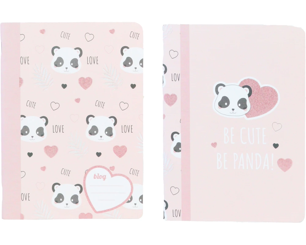 ANCOR Notizheft A4 117073 B'LOG CUTE PANDA,liniert 48 B.