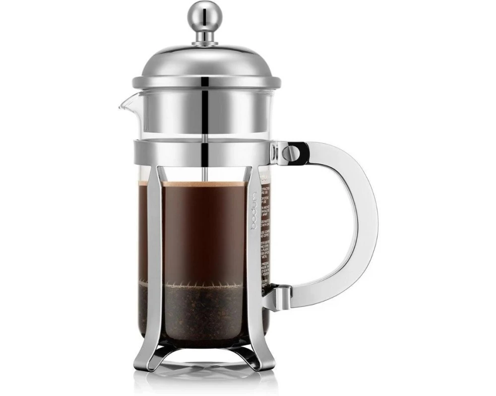 Bodum Kaffeebereiter Chambord Verchromt, Silber, 0.35 l