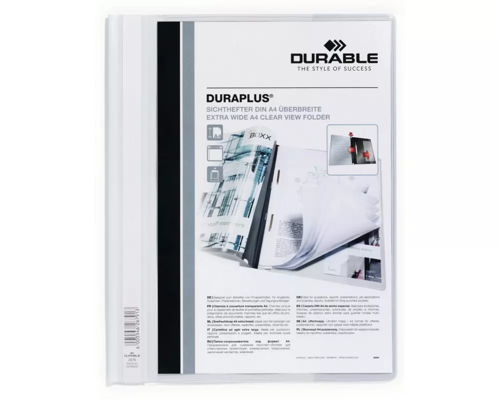 DURABLE Schnellhefter Duraplus Weiss