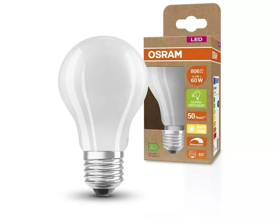 OSRAM Lampe LED Superstar+ Classic A Warmweiss (WW)