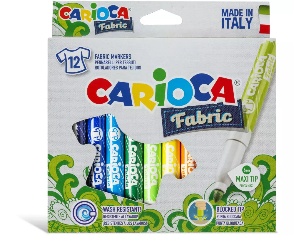 Carioca Textilmarker Fabric 12 Stück