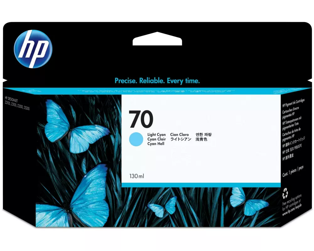 HP Tinte Nr. 70 (C9390A) Light Cyan