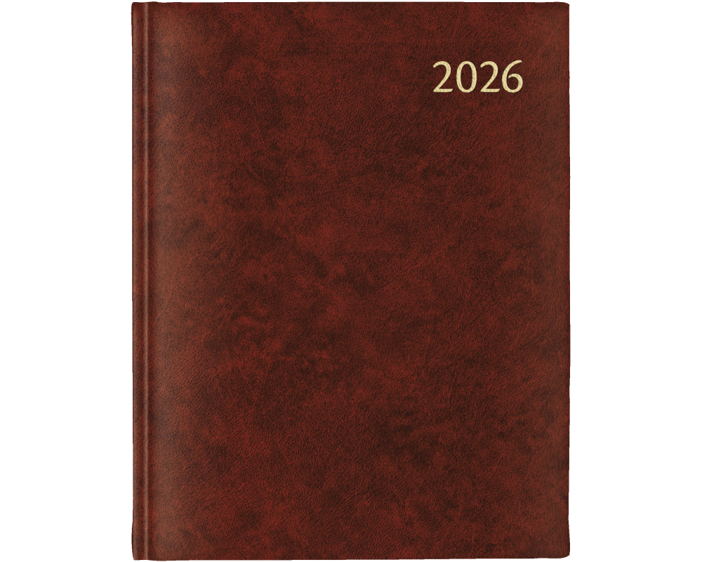 AURORA Agenda Florence Largo 2026 3115R 1T/1S bordeaux ML 16.5x21cm