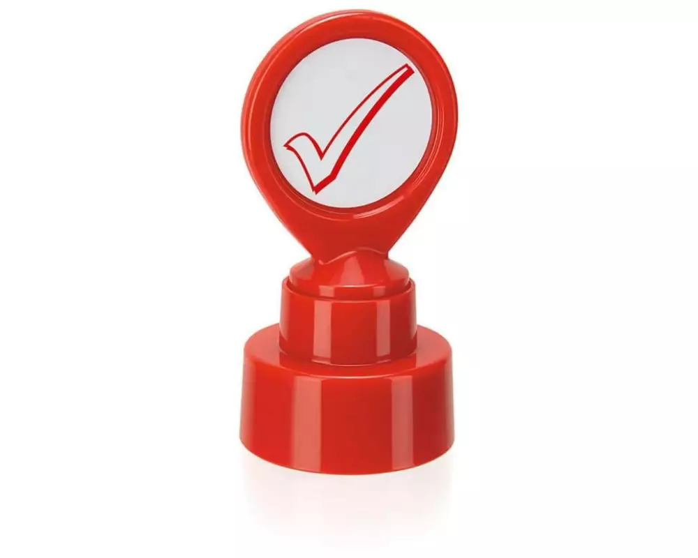 Colop Stempel Motivation Häkchen Symbol, Rot