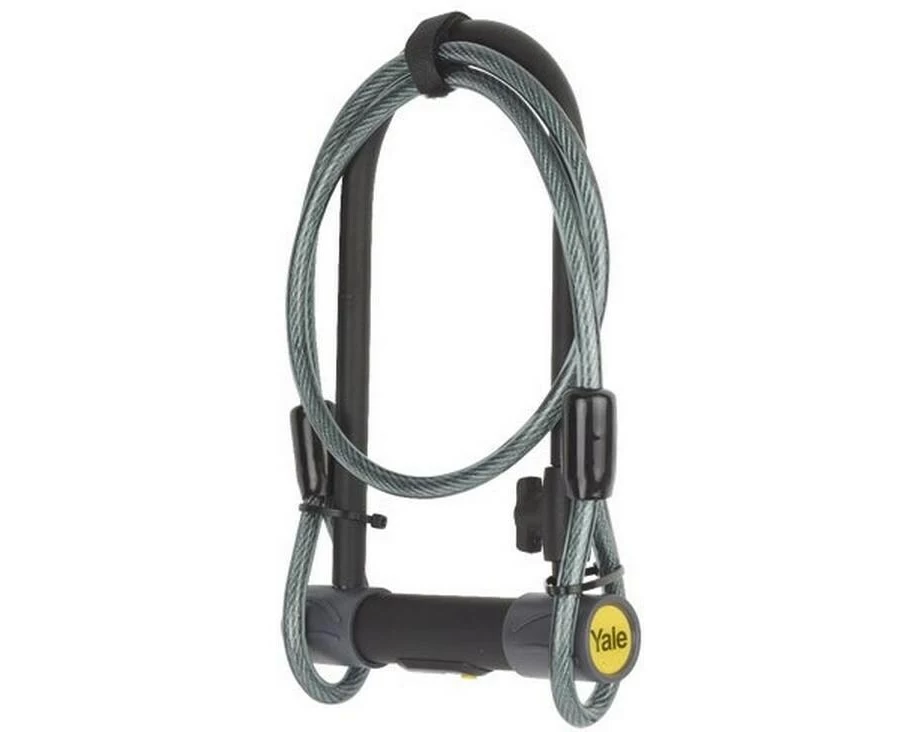 Yale Veloschloss YUL2C Bügel mit Kabel, 230 mm