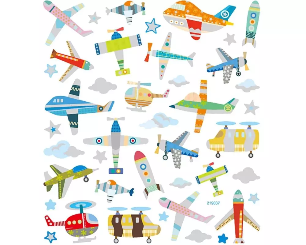 Creativ Company Motivsticker Flugzeuge 1 Blatt
