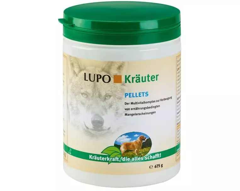 Luposan Hunde-Nahrungsergänzung Kräuter Pellets, 675 g